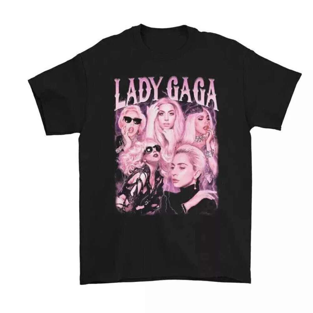 Lady Gaga Shirt Retro Pop Star Graphic Tee Lady Gaga Aesthetic Music Shirt
